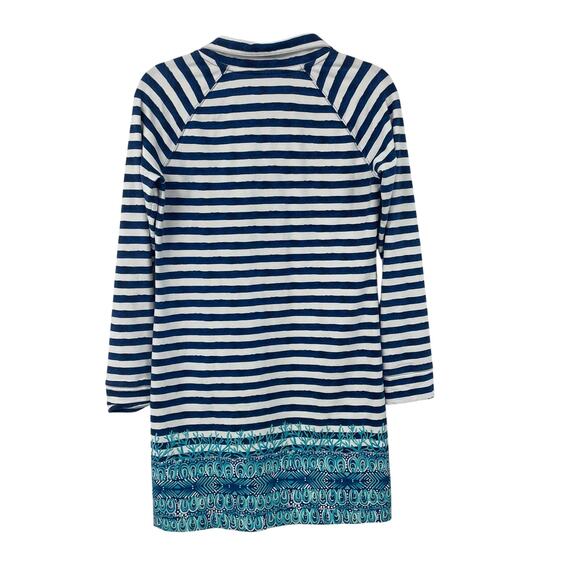 Lilly Pulitzer UPF 50+ Captain Dress Bright Navy Positano Stripe Engineered XS - Picture 5 of 8